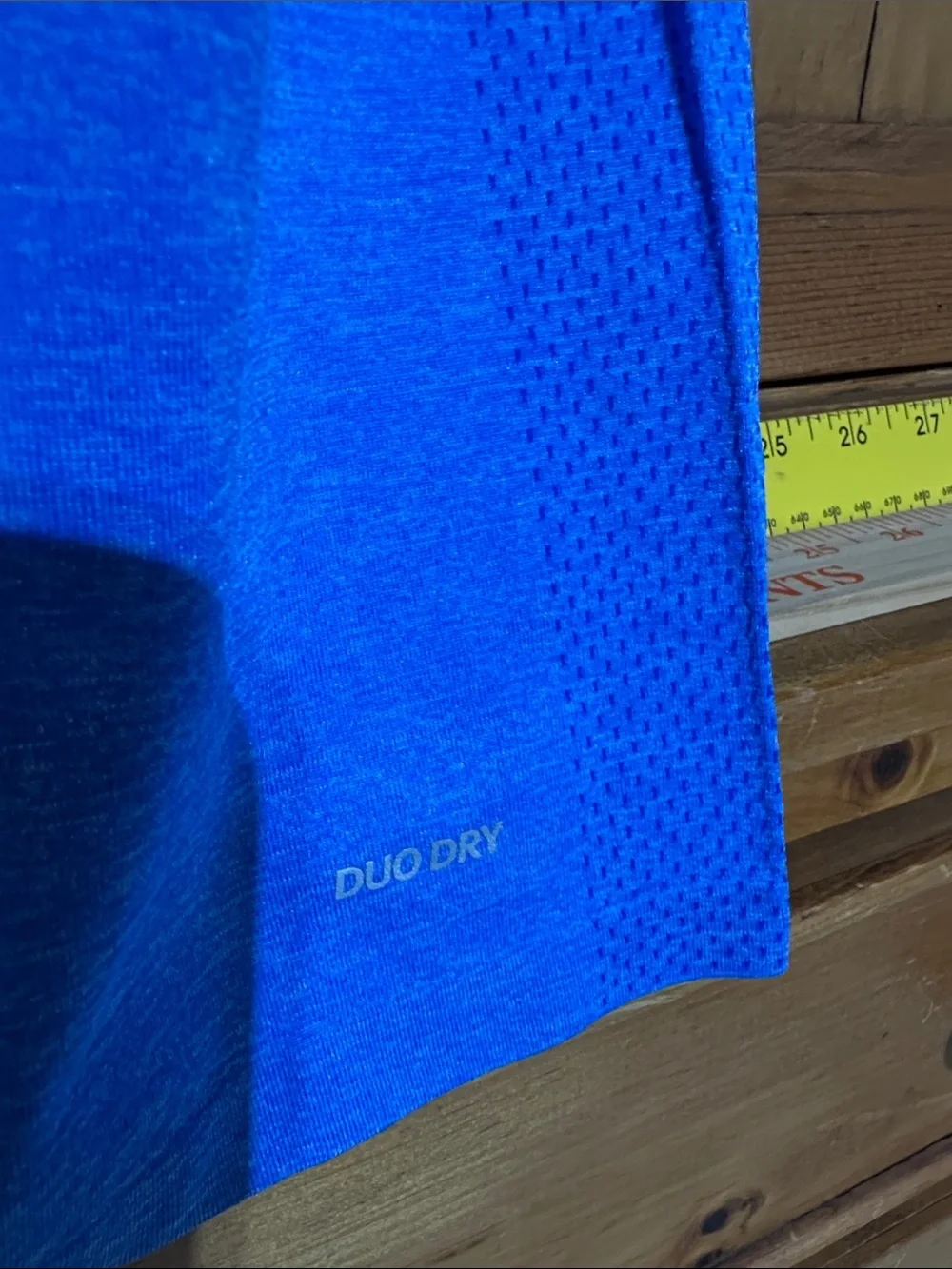 Champion Duo Dry Men's Bright Blue Short Sleeve Athletic Tee - Picture 10 of 10
